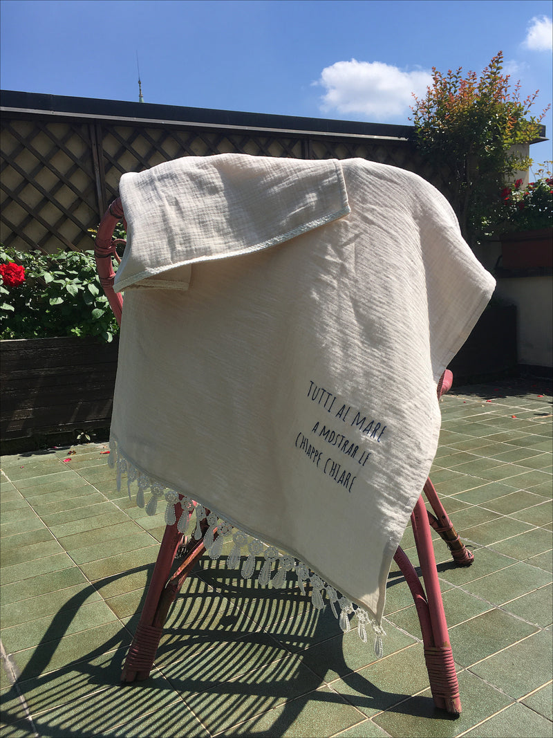 Telo mare/piscina personalizzato -mussola XL